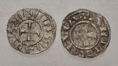 Large Lots MIXED. Early Medieval–World. Lot of two (2) silver issues. Includes: CRUSADER: Antioch. Bohemond III. AR Denier // WORLD: Armenia. Levon V. BI Denier. Good Fine. LOT SOLD AS IS, NO RETURNS.