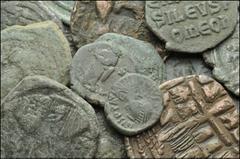 BYZANTINE. Æ from Justin I to Manuel I. Includes: Justin I. Æ Half Follis // Justin I. Æ Pentanummium // Justinian I. Æ Follis // Justin II, with Sophia. Æ Half Follis // Phocas, with Leontia. Æ Folli