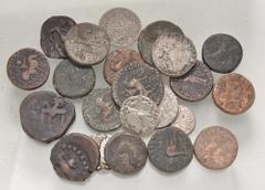 Large Lots MIXED. Central Asian–World. Lot of twenty-two (22) silver issues. Includes: mostly Indo-Skythian tetradrachms, with a few other scattered types. Fine to Near VF. LOT SOLD AS IS, NO RETURNS.