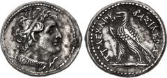 Ptolemaic Coins from the Ken Bressett Collection PTOLEMAIC KINGS of EGYPT. Ptolemy VI Philometor. Second sole reign, 163-145 BC. AR Tetradrachm (27.5mm, 13.66 g, 12h). Alexandreia mint. Diademed bust 