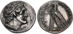 Ptolemaic Coins from the Ken Bressett Collection PTOLEMAIC KINGS of EGYPT. Ptolemy VI Philometor. Second sole reign, 163-145 BC. AR Tetradrachm (27.5mm, 13.28 g, 11h). Alexandreia mint. Diademed bust 