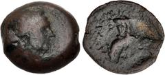 Ptolemaic Coins from the Ken Bressett Collection PTOLEMAIC KINGS of EGYPT. temp. Ptolemy VIII – Kleopatra VII. Mid 2nd-1st centuries BC. Æ Dichalkon(?) (13mm, 1.44 g, 11h). Paphos mint. Draped bust of