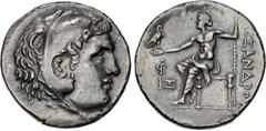 Greek LYCIA, Phaselis. Circa 218/7-186/5 BC. AR Tetradrachm (31mm, 16.01 g, 1h). In the name and types of Alexander III of Macedon. Dated CY 17 (202/1 BC). Head of Herakles right, wearing lion skin / 