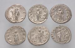 Large Lots ROMAN. Imperial. Lot of six (6) AR Antoniniani. Includes: Philip I (2) // Philip II, as Caesar // Trajan Decius // Herennia Etruscilla // Volusian. VF to Good VF. LOT SOLD AS IS, NO RETURNS