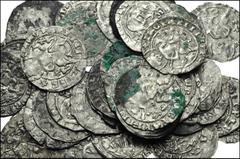 WORLD. Bulgaria. AR Grosch of Ivan Stracimir, 1356-1397. All coins: Christ facing / Ivan on throne facing. Yurokova and Penchev 108 for type. Mostly VF, some poorly struck, with find patina. LOT SOLD 