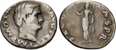 Roman Imperial Otho. AD 69. AR Denarius (17.5mm, 3.30 g, 6h). Rome mint. Struck 15 January-8 March. Bare head right / Securitas standing left, holding wreath and scepter. RIC I 8; Muona Group 1, Type 