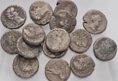 Large Lots ROMAN. Provincial. Lot of fifteen (15) Alexandrian BI Tetradrachms. Includes: various emperors and reverse types. Near Fine to Near VF. LOT SOLD AS IS, NO RETURNS. Fifteen (15) coins in lot