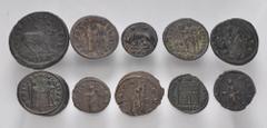 Large Lots ROMAN. Provincial-Imperial. Lot of fifteen (15) bronze issues. Includes: ROMAN PROVINCIAL: Maximianus // ROMAN IMPERIAL: Claudius II Gothicus // Victorinus // Quintillus // Tetricus // Taci