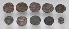 Large Lots MIXED. Greek-British Tokens. Lot of fourteen (14) assorted silver, billon, and bronze issues. Includes: GREEK: MYSIA, Kyzikos. AR Diobol // LUCANIA, Herakleia. AR Diobol // APULIA, Arpi. Æ 