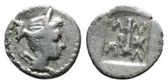 Greek (Silver, 0.54g 12mm) Lycia. Lycian League. Masikytes (BC 48-23) 1/4 Drachm