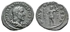 Roman Imperial (Silver, 2.83g 20mm)Maximinus I AR Denarius, Emperor reverse Maximinus I. Thrax (235-238 AD). AR Denarius Rome. Obv. IMP MAXIMINVS PIVS AVG GERM, Laureate, draped and cuirassed bust rig