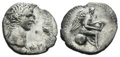 Roman Provincial Silver 1.43 gr 15 mm Nero. Achaean League Hemidrachm, ex BCD; Nero; 54-68 AD, Caesarea, Cappadocia, c. 58-60 AD, Hemidrachm,