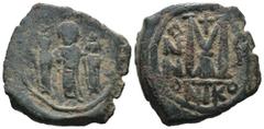 Byzantine Bronze 11.00 gr 27 mm Byzantine coin Heraclius, with Martina and Heraclius Constantine AD 610-641. Nikomedia