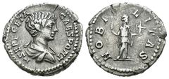 Roman Imperial Coins Weight 3.15 gr - Diameter 18 mm Silver Roman Imperial Coin GETA César (198-209), AR denier, 199-204, …...P SEPT GETA- CAES PONT …...Revers : NOBI-LITAS