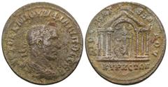 Provincial Philippus I. Arabs. (244-249 AD). Æ Bronze. Seleucis and Pieria. Antioch. Obv: laureate bust of Philippus I. Arabs right. Rev: temple. Weight 16.95 gr - Diameter 30 mm