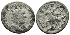 Roman Imperial Trajan Decius. (250 AD). AR Antoninian. Rome. Obv: IMP C M Q TRAIANVS DECIVS AVG. cuirassed bust of Trajan Decius right. Rev: ADVENTVS. emperor on horse left. Weight 4.14 gr - Diameter 