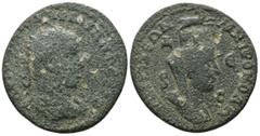Roman Provincial Philippus I. Arabs. (244-249 AD). Æ Bronze. Seleucis and Pieria. Antioch. Obv: cuirassed bust of Philippus I. Arabs right. Rev: bust of Tyche right. Weight 17,11 gr - Diameter 29 mm