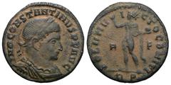 Roman Imperial Constantinus I AE Nummus, Sol reverse Constantinus I 'the Great' (306-337 AD). AE Nummus. . Artificial sandpatina.Weight 3,14 gr - Diameter 18 mm
