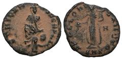 Roman Imperial ROMAN IMPERIAL Ancient Coins Maximinus II (305-313) AE Nummus Antioch Maksymin II Daja (305-313) AE Nummus Antiochia Obv: GENIO ANTIOCHENI, Tyche seated straight, Orontes swimming below