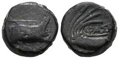 Greek LYCIA, Phaselis. Circa 250-221/0 BC. Æ. Prow of a galley right / Stern of galley right; monogram below. Weight 5,01 gr - Diameter 13 mm.