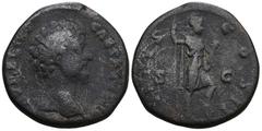Roman Imperial Roman Empire Marcus Aurelius. Dupondio. AD 147 Roma. AVRELIVS CAESAR AVG PII F COS. Rev. Minerva standing right, holding spear and shield, SC Weight 24,34 gr - Diameter 30 mm.