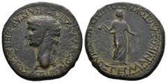 Roman Provincial (Bronze, 8.28g 24mm) LYCIA. Lycian League. Claudius (41-54). Ae Unit. Bare head left. Rev. Eleutheria standing slightly right, holding pileus.