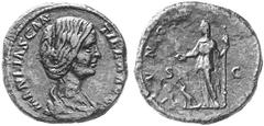 THE ANCIENT WORLD ROMAN IMPERIAL COINAGE No.: 312 Estimate: USD 2000 Manlia Scantilla, wife of Didius Julianus, Augusta, 193 AD. Sestertius. Draped bust r.; MANLIA SCAN-TILLA AVG / Juno stdg l. hldg a