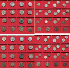 COLLEZIONE EMILIO CARRERA, MONETE DELL'IMPERO ROMANO IMPERO ROMANO. Lotto di 43 monete. Monetazione mista dell’impero romano dal I al IV secolo. Si segnalano coniazioni di Augusto, Caligola, Claudio, 