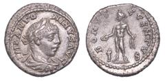 MONETE DELL'IMPERO ROMANO E BIZANTINE DI ALTRI CONFERIMENTI ELIOGABALO, 218-222., Denario, anni 218-219. Zecca incerta in Oriente. Busto laureato, drappeggiato e corazzato a d. R/ Il Bonus Eventus, st