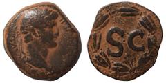 Roman Provincial SYRIA, Seleucis and Pieria. Antioch. Otho, 69. As (bronze, 14.74 g, 27 mm). [IMP M OTHO CAE AVG] Laureate head of Otho to right. Rev. Large S C within laurel wreath. McAlee 321; RPC I