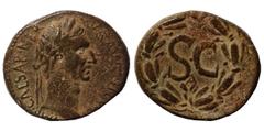 Roman Provincial SYRIA, Seleucis and Pieria. Antioch. Nerva, 96-98. Ae (bronze, 15.28 g, 30 mm). IMP CAESAR NERVA AVG III COS Laureate head of Nerva to right. Rev. Large S•C; below, A; all within laur
