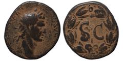 Roman Provincial SYRIA, Seleucis and Pieria. Antioch. Nerva, 96-98. Ae (bronze, 15.31 g, 29 mm). IMP CAESAR NERVA AVG III COS Laureate head of Nerva to right. Rev. Large S•C; below, I; all within laur