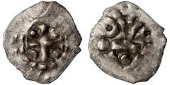 Medieval Medieval. Circa 11-13th century. Denier (silver, 0.42 g, 18 mm). Fine.