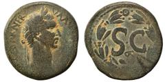 Roman Provincial SYRIA, Seleucis and Pieria. Antioch. Nerva, 96-98. Ae (bronze, 13.70 g, 28 mm). [IMP CAE]SAR NERVA AVG [III COS] Laureate head of Nerva to right. Rev. Large S•C within laurel wreath. 