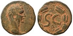 Roman Provincial SYRIA, Seleucis and Pieria. Antioch. Nerva, 96-98. Ae (bronze, 13.48 g, 26 mm). IMP CAESAR NERVA AVG III COS Laureate head of Nerva to right. Rev. Large S•C within laurel wreath; Δ be