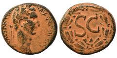 Roman Provincial SYRIA, Seleucis and Pieria. Antioch. Nerva, 96-98. Ae (bronze, 13.97 g, 26 mm). [IMP] CAESAR NERVA AVG III COS Laureate head of Nerva to right. Rev. Large S•C within laurel wreath; I 