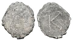 Byzantine ANONYMOUS. Time of Justinian I (527-565). Half Siliqua. Constantinople. . Condition: fine. Weight: 0.78 g. Diameter: 14.9 mm.