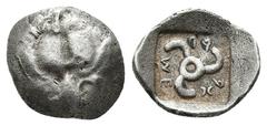GREEK DYNASTS OF LYCIA. Mithrapata (Circa 390-370 BC). AR Diobol. 1.21 g. 13.7 mm.