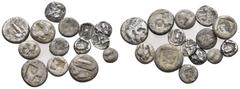 Lots 14 GREEK SILVER/BILLON/OBOL COIN LOT See Picture. No return.