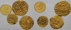 Multiple Lots of Islamic Coins A lot of 4 Islamic gold coins, including one Fatimid, al-Hakim, quarter dinar, one Mamluk, Jaqmaq, ashrafi, one Safawid, Shah Ismâ'îl I quarter ashrafi and the Nizams of