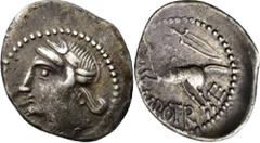 KELTISCHE MÜNZEN Gallier Bituriges Cubi CAMBOTRE Quinar 50/40 v. Chr. Kopf nach links / Pferd nach links, darunter [CA]MBOTRE, darüber Schwert. 9h. Scheers, Lyon 611; DT 4131. 1.89 g.; 18,5 mm. Feine 