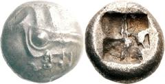 Lykien Phaselis Stater um 550 v. Chr. (?) 10.82 g. Prora in Form eines Eberkopfes nach r. / Rohes Incusum. Heipp-Tamer 1 Müseler/Nollé IX, 1 Sehr selten Sehr schön Ex Auktion Triton VI, 2003, 426.