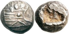 Lykien Phaselis Stater 550/520 v. Chr. 10.78 g. Prora in Form eines Eberkopfes nach r. / Rohes Incusum. Heipp-Tamer 3 Müseler/Nollé IX, 2 Selten Sehr schön Ex Auktion PN 355, 1998, 727.