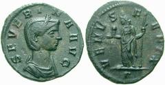 RÖMISCHE MÜNZEN (ROMAN COINS) -Kaiserliche Prägungen -Kaiserliche Prägungen 1018. Aurelianus für Severina.. Denar. Büste / Venus mit Cupido-Statuette und Zepter. RIC 6; C. 14. 2.24 g. Vorzüglich/Sehr 
