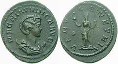 RÖMISCHE MÜNZEN (ROMAN COINS) -Kaiserliche Prägungen -Kaiserliche Prägungen 1046. Carinus für Magnia Urbica.. Antoninian. Büste über Mondsichel / Venus mit Apfel und Zepter. RIC 337; C. 11. 3.92 g. Du