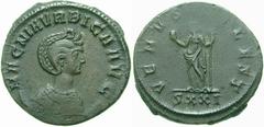 RÖMISCHE MÜNZEN (ROMAN COINS) -Kaiserliche Prägungen -Kaiserliche Prägungen 1048. Carinus für Magnia Urbica.. Antoninian, Ticinum. Büste über Mondsichel / Venus mit Apfel und Zepter. RIC 345; C. 9. 4.