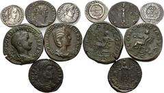 Römische Kaiser Gordianus III. Sesterz 241/243, Rom. Philippus I. Arabs für Otacilia Severa. Sesterz 245/247, Rom. Carausius in Britannien. Antoninian 286/293, London. Vetranio in Illyrien. Red. Maior