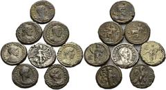 Römische Provinzialprägungen Ägypten Alexandria. Maximinus I. Thrax Bronze-Tetradrachme Jahr 3 (= 236/237). Gordianus III. Billon-Tetradrachme Jahr 3 (= 239/240); Bronze-Tetradrachme Jahr 7 (= 243/244