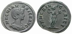 RÖMISCHE MÜNZEN (ROMAN COINS) -Kaiserliche Prägungen -Kaiserliche Prägungen 892. Carinus für Magnia Urbica.. Bleiabschlag vom Aureusstempel (Probe?) 283, auf die Hochzeit des Kaiserpaares. Büste / Ven