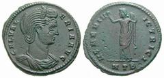RÖMISCHE MÜNZEN (ROMAN COINS) -Kaiserliche Prägungen -Kaiserliche Prägungen 920. Maximianus II. Galerius für Galeria Valeria.. Follis 308/310, Heraclea. Büste mit Diadem / Venus mit Apfel. RIC 43; C. 